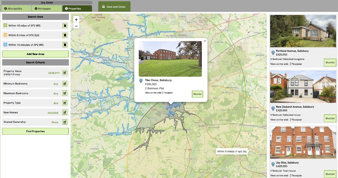 Find suitable properties